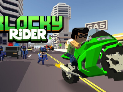 Blocky Rider background