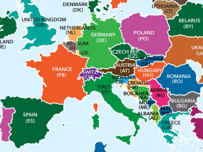 Countries of Europe background