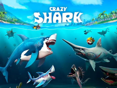 Crazy Shark background