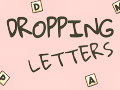 Dropping Letters background