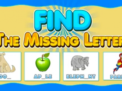 Find The Missing Letter Game background