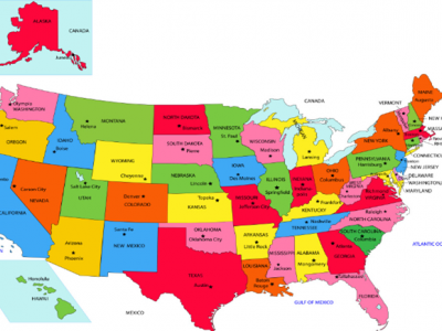 U.S. 50 States background