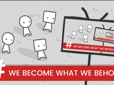 We Become What We Behold background