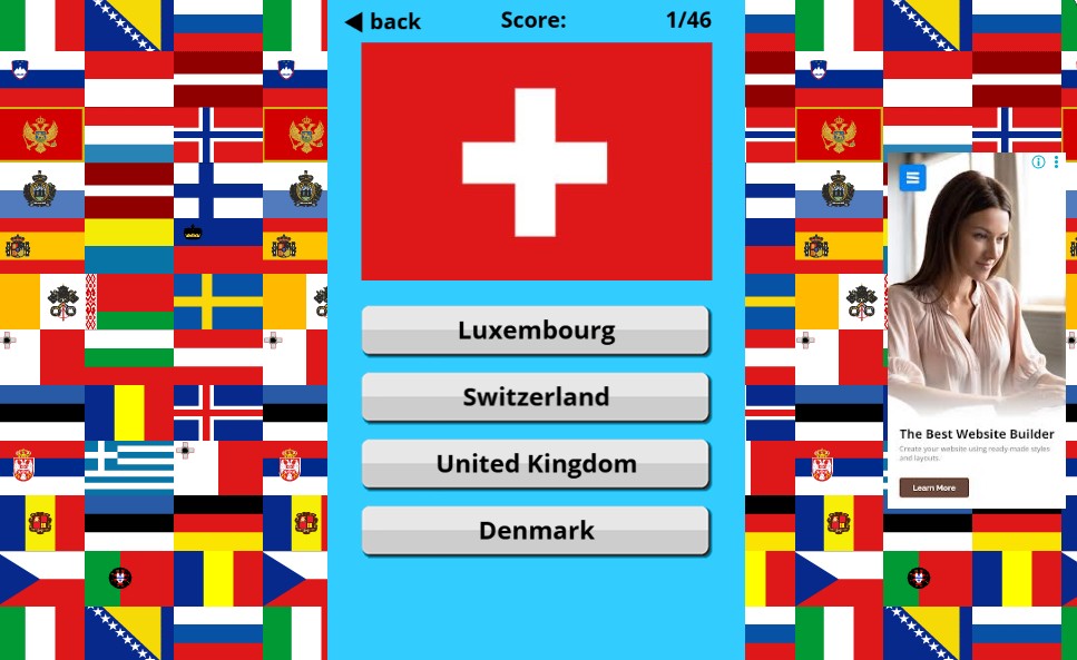 flags of europe screenshot