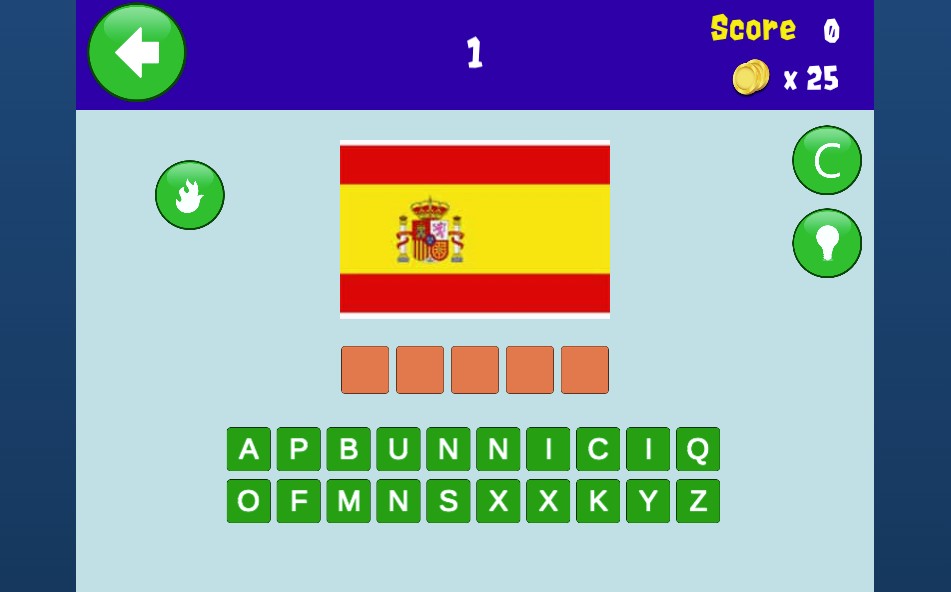 guess flag game screenshot