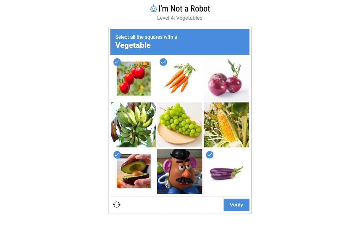 i am not a robot screenshot